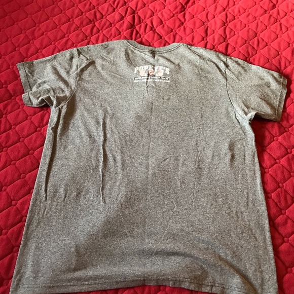Grey Popeyes T-shirt - Picture 2 of 2